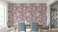 Cream Botanical Silhouette Wallpaper⁠