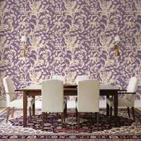 Cream Botanical Silhouette Wallpaper⁠