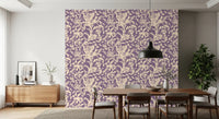Cream Botanical Silhouette Wallpaper⁠