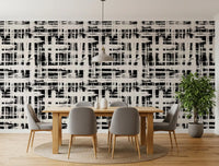Monochrome Crosshatch Texture Wallpaper⁠