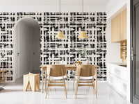 Monochrome Crosshatch Texture Wallpaper⁠