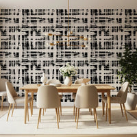 Monochrome Crosshatch Texture Wallpaper⁠