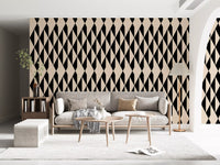 Monochrome Geometric Diamonds Wallpaper⁠