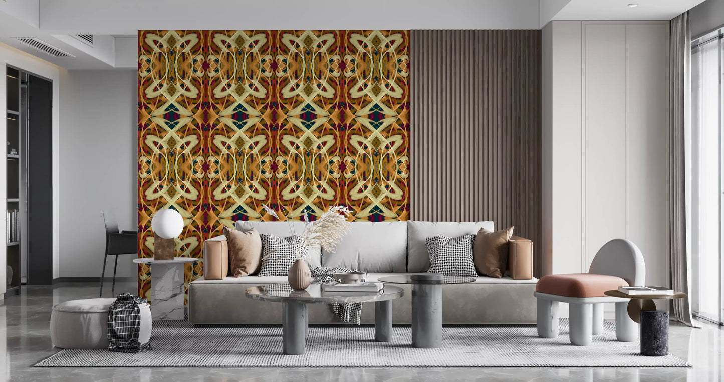 Art Nouveau Revival Whiplash Lines - PRALINÉ Wallpaper⁠