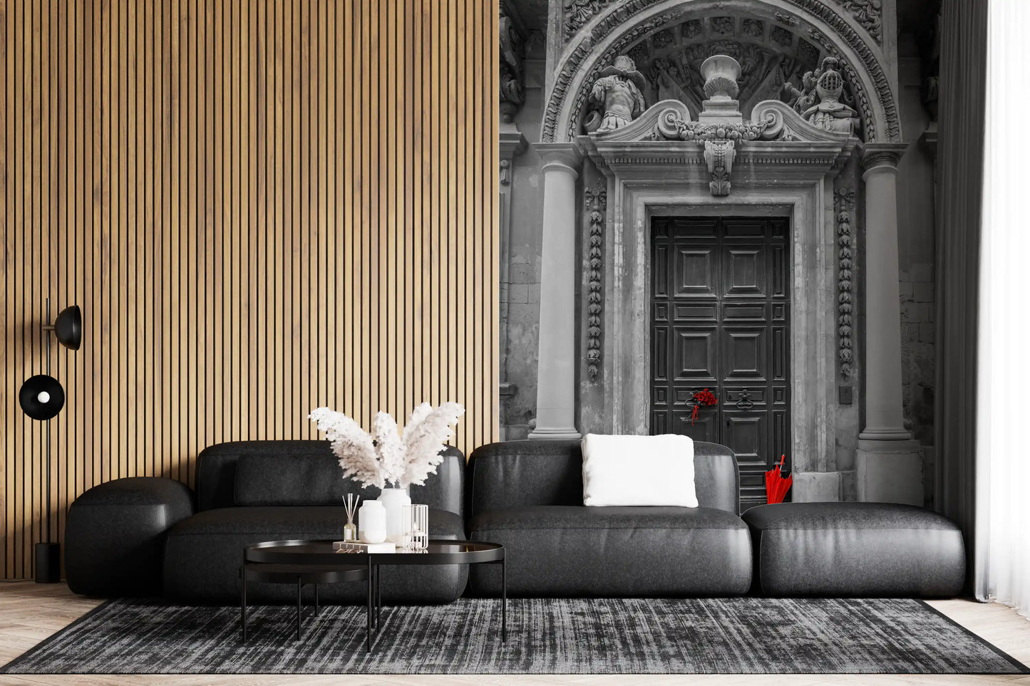 Baroque Stone Entryway Wall Mural