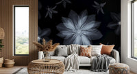 Ethereal Night Flora Wall Mural