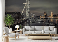 Thames Twilight Cityscape Wall Mural
