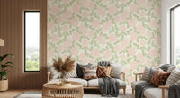 Blush Bloom Botanical Sketch Wallpaper⁠