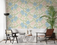 Soft Watercolor Hydrangea Bloom Wallpaper⁠