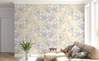 Soft Watercolor Hydrangea Garden Wallpaper⁠