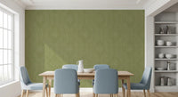 Faded Ogee Damask - Meadow Green Wallpaper⁠