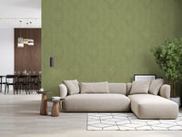 Faded Ogee Damask - Meadow Green Wallpaper⁠