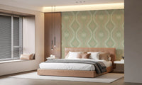 Faded Ogee Damask - Timeless Grandmillennial Wallpaper⁠