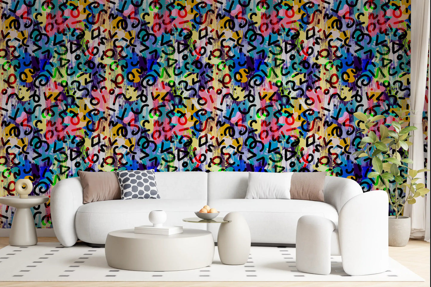 Vibrant Abstract Brushstroke Motion Wallpaper⁠