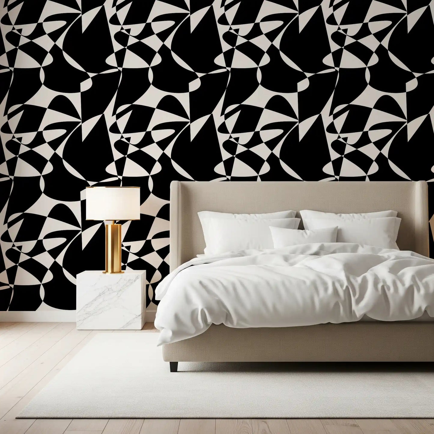 Modern Minimalist Flow Art Wallpaper⁠
