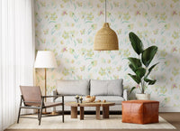 Ethereal Garden Flora Illustration Wallpaper⁠