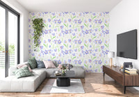 Soft Lavender Botanical Garden Wallpaper⁠