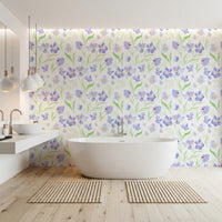 Soft Lavender Botanical Garden Wallpaper⁠