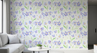 Soft Lavender Botanical Garden Wallpaper⁠