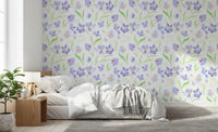 Soft Lavender Botanical Garden Wallpaper⁠