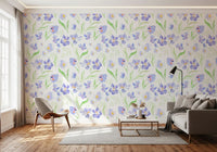 Soft Lavender Botanical Garden Wallpaper⁠