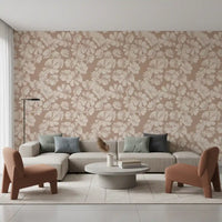 Creamy Botanical Sketches Wallpaper⁠