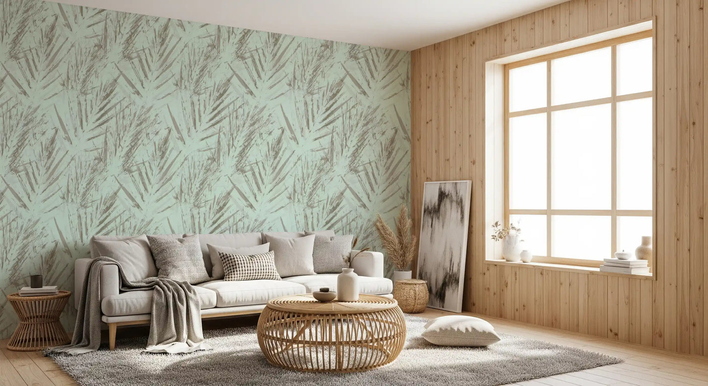 Ethereal Palm Frond Abstract Wallpaper⁠