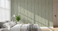 Sage Green Linear Flow Wallpaper⁠