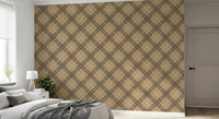 Winter Heritage - Tartan Trellis Plaid Grid - Rich Warm Tones Wallpaper⁠
