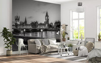 Westminster Riverside Twilight Wall Mural