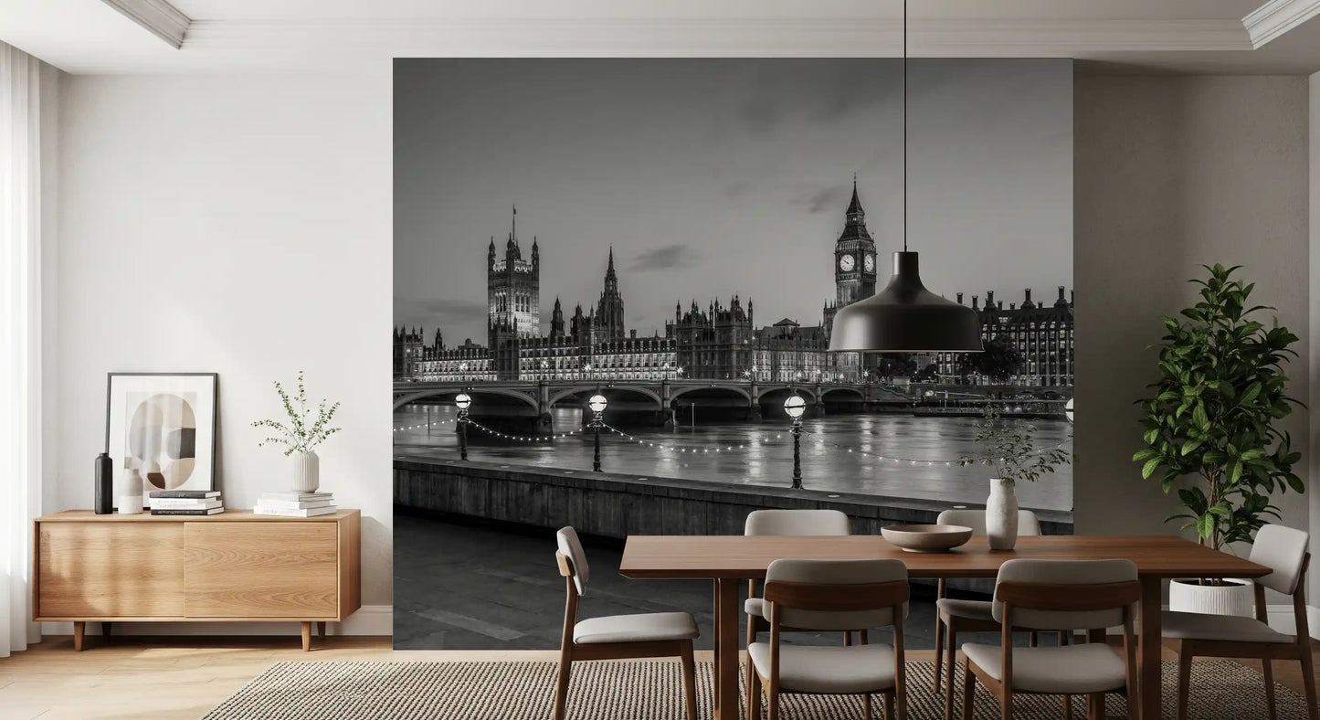 Westminster Riverside Twilight Wall Mural