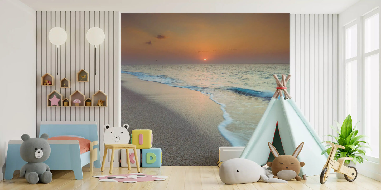 Golden Hour Coastal Hour Wall Mural