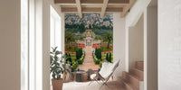 Symmetrical Mediterranean Terrace Wall Mural
