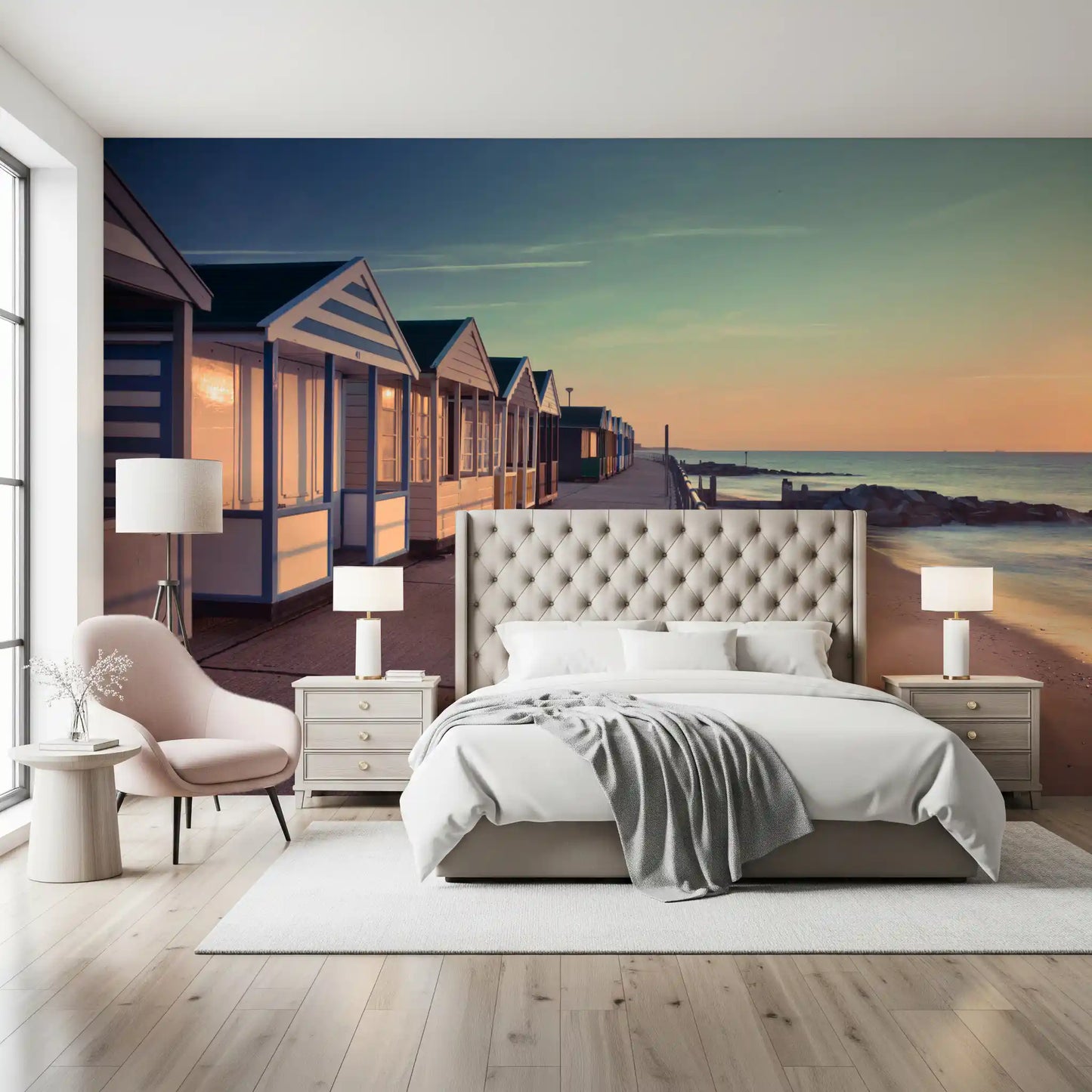 Sunrise Promenade View Wall Mural