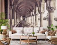 Grand Italian Stone Archway Wall Mural