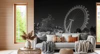 Evening Park Riverside Landmark Wall Mural