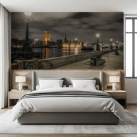 Warm reflections ripple across the water in the Riverside Vista wall mural GD12842
