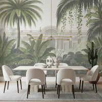 Neoclassical Tropical Garden Retreat Wall Mural