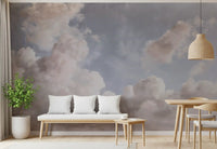 Ethereal Drift Painted Sky Wall Mural