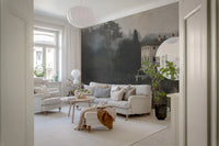 Aged Canvas Waterfront Retreat Wall Mural