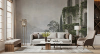 Vintage Mediterranean Estate View Wall Mural