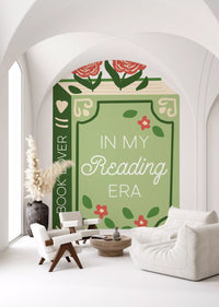 Book Lover Reading Era Wall Mural