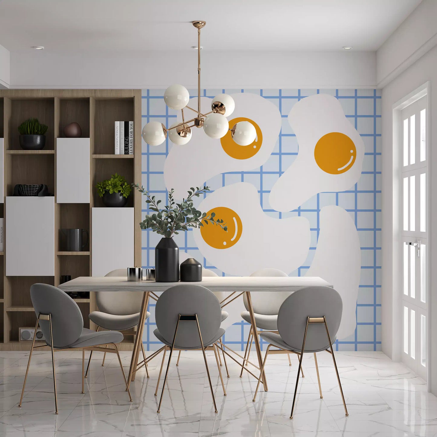 Fried Egg Breakfast Wall Mural