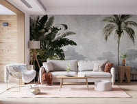 Classical Balcony Garden View Wall Mural
