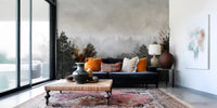 Sylvan Mist Monochrome Scene Wall Mural