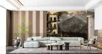 Sepia Tone Lakeside Villa Heritage Wall Mural