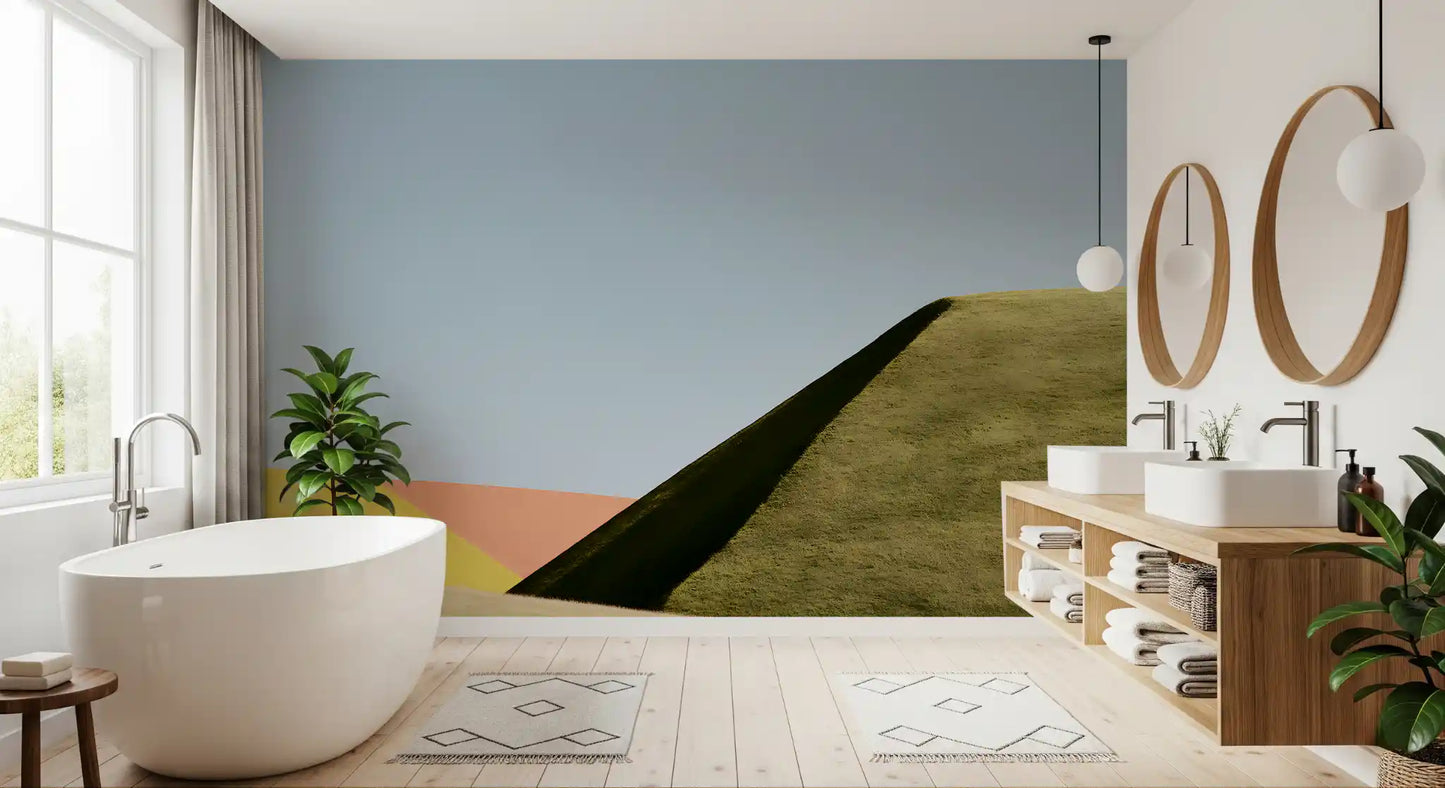 Abstract Geometric Meadow Wall Mural