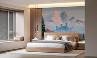 Enchanted Highland Fortress Landscape Wall Mural