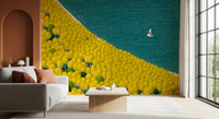 Isometric Autumn Sailing Journey Wall Mural
