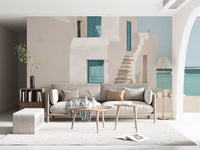 Mediterranean Sea Breeze Study Wall Mural